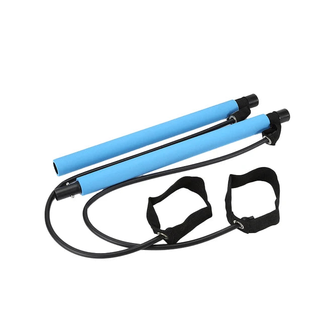 Pilates-Stange mit Widerstandsbändern – Tragbares Fitness-Set -    Zorenza
