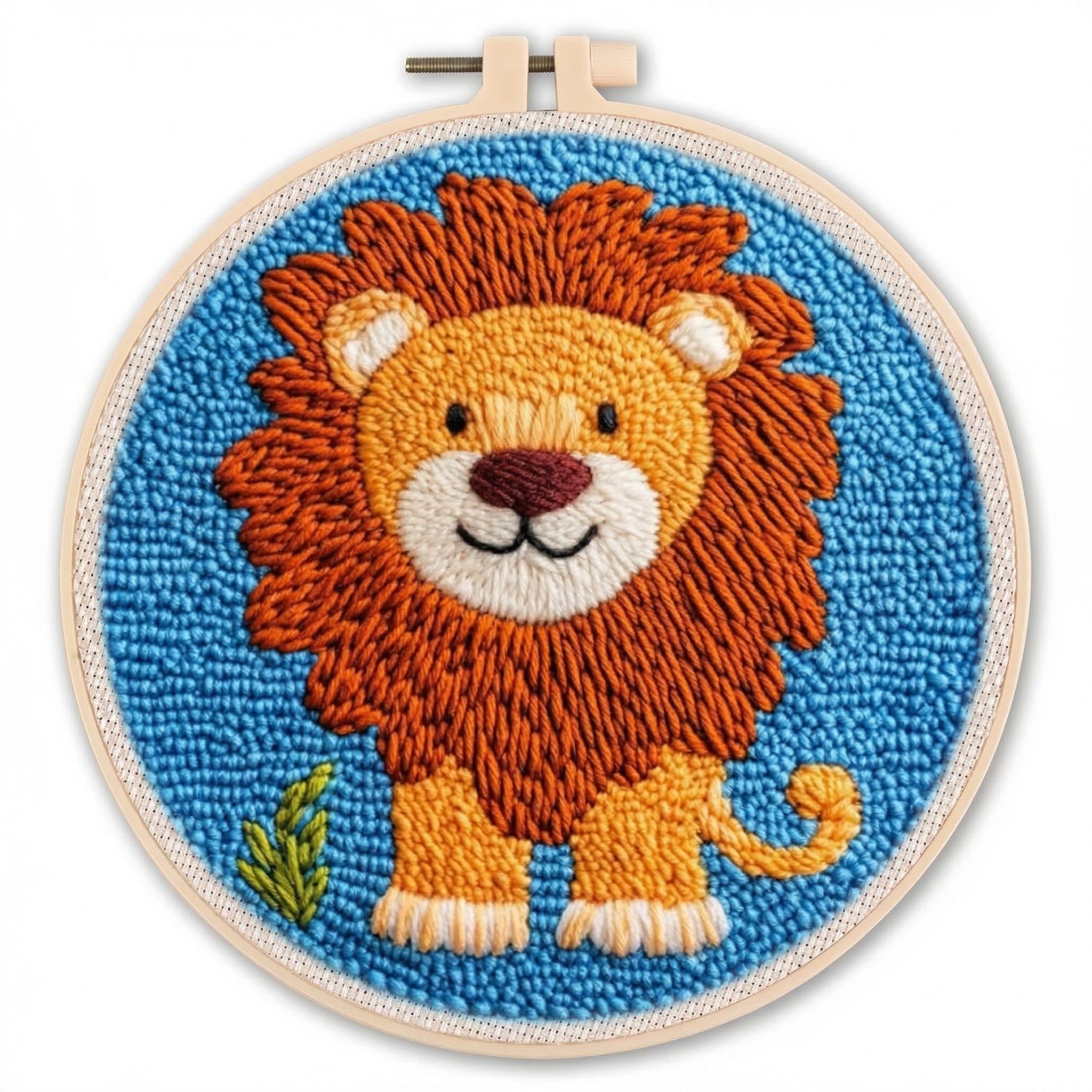 Punch Needle Set mit bunter Wolle und Stickrahmen -    Zorenza