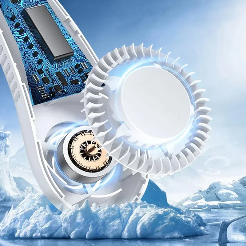 Nackenventilator USB wiederaufladbar hands-free -    Zorenza