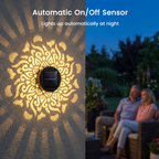 Solar Mandala Projektor mit automatischem Sensor für Garten -    Zorenza