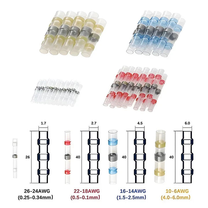 Lötverbinder wasserdicht 50-teiliges Set -    Zorenza