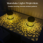 Solar Mandala Projektor mit automatischem Sensor für Garten -    Zorenza