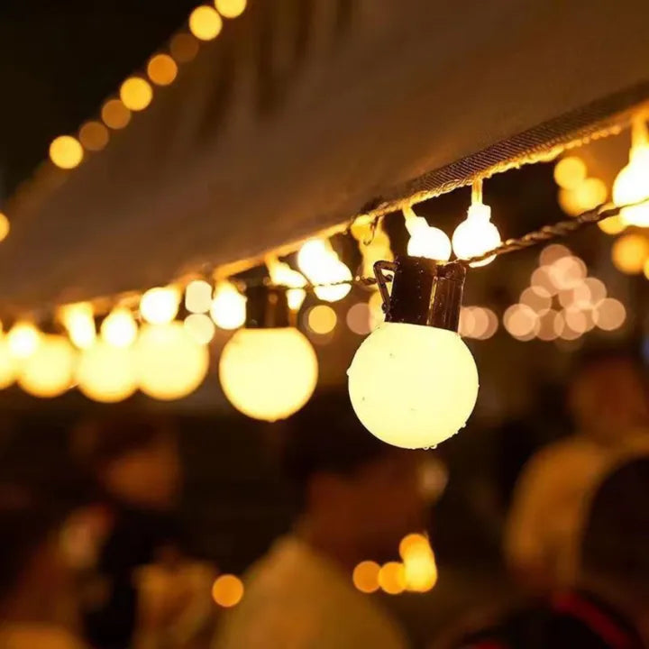 Solar-LED-Lichterkette warmweiß – wetterfest (IP65) für Garten & Terrasse -    Zorenza