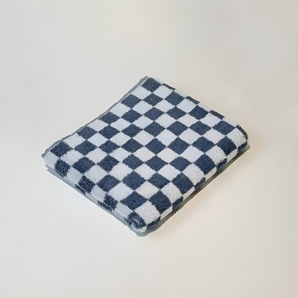 Handtuch Baumwolle mit Schachbrettmuster – Retro-Design -    Zorenza