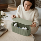 Kabelbox mit Deckel – Ordentliche Ladestation für Zuhause -    Zorenza
