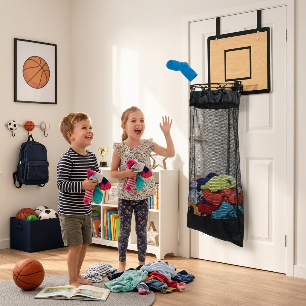 Aufbewahrungsorganizer Basketball-Design hängend, ca. 132 cm -    Zorenza