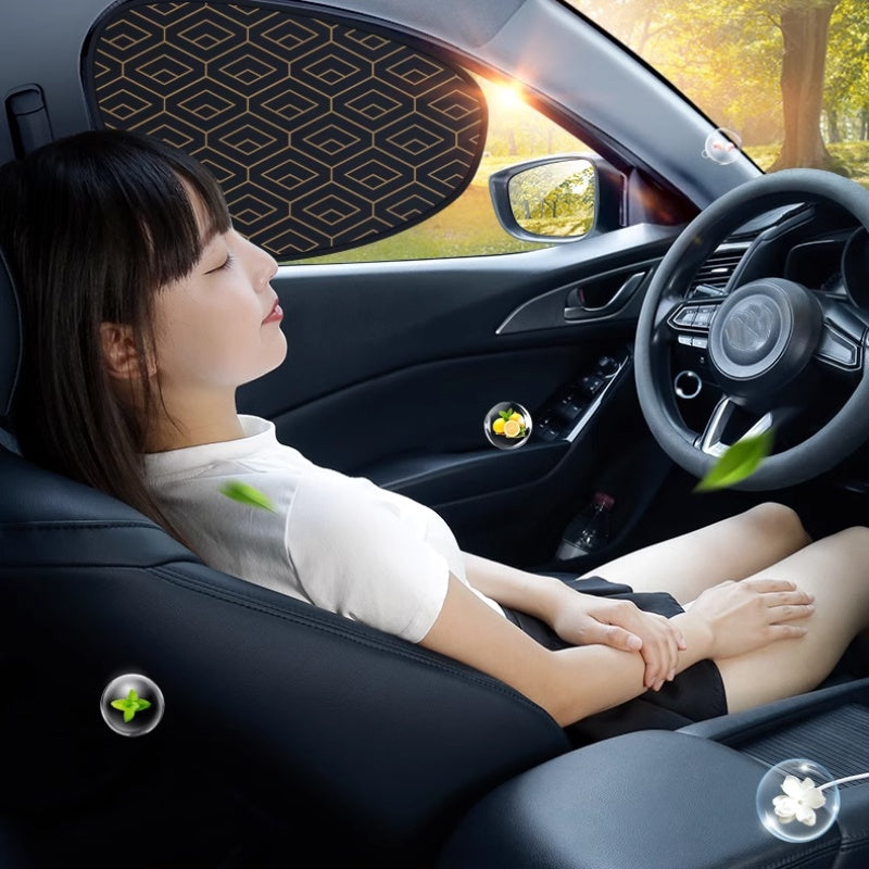 Auto-Sonnenschutz Set 4-teilig – UV-Schutz für alle Seitenfenster -    Zorenza