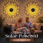 Solar Mandala Projektor mit automatischem Sensor für Garten -    Zorenza
