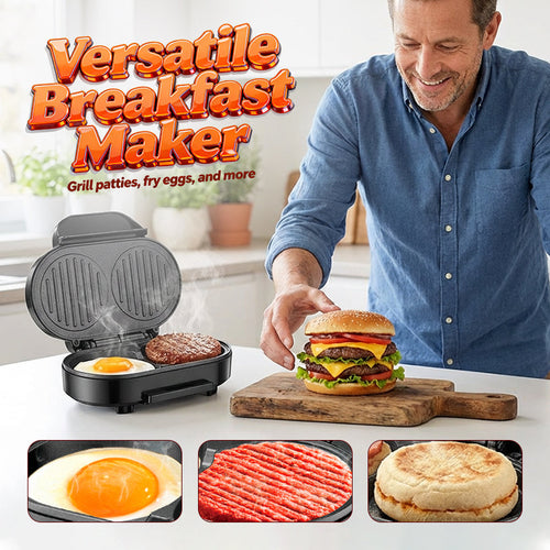 Doppelter Sandwich-Grill mit antihaftbeschichteten Grillplatten -    Zorenza