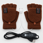 USB Heizhandschuhe Strick mit 3 Wärmestufen -    Zorenza