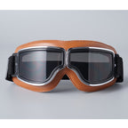 Motorradbrille im Vintage-Stil mit klarer Sicht -    Zorenza