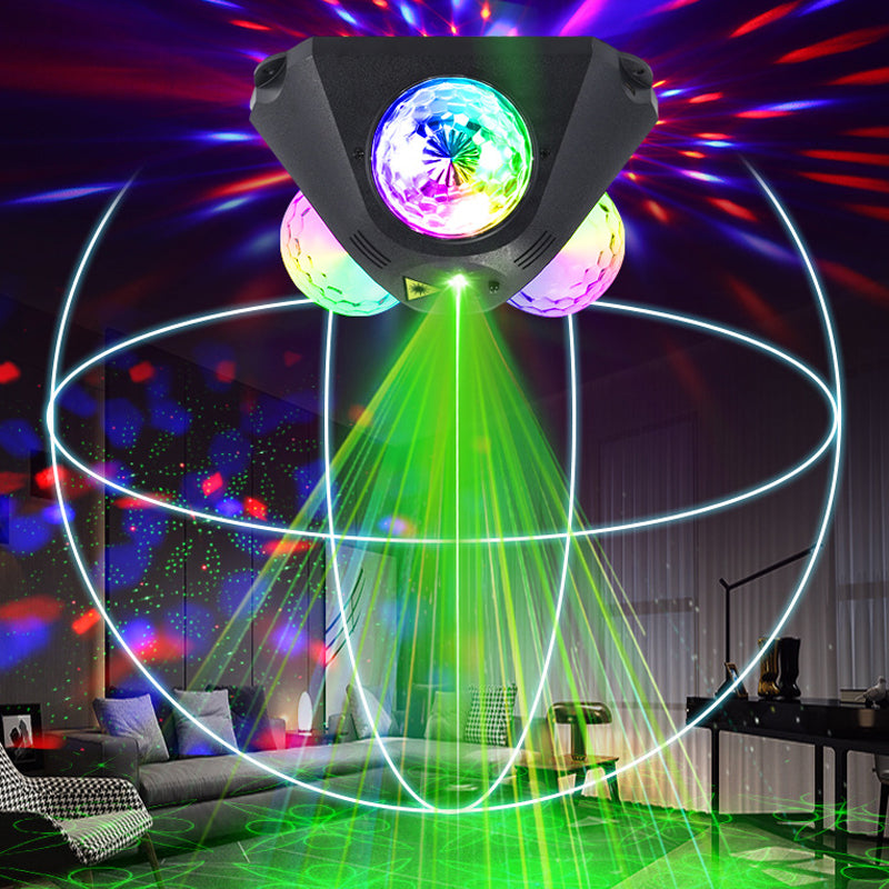 Disco-Projektor mit Laser – RGB-Lichteffekte und Stroboskop -    Zorenza