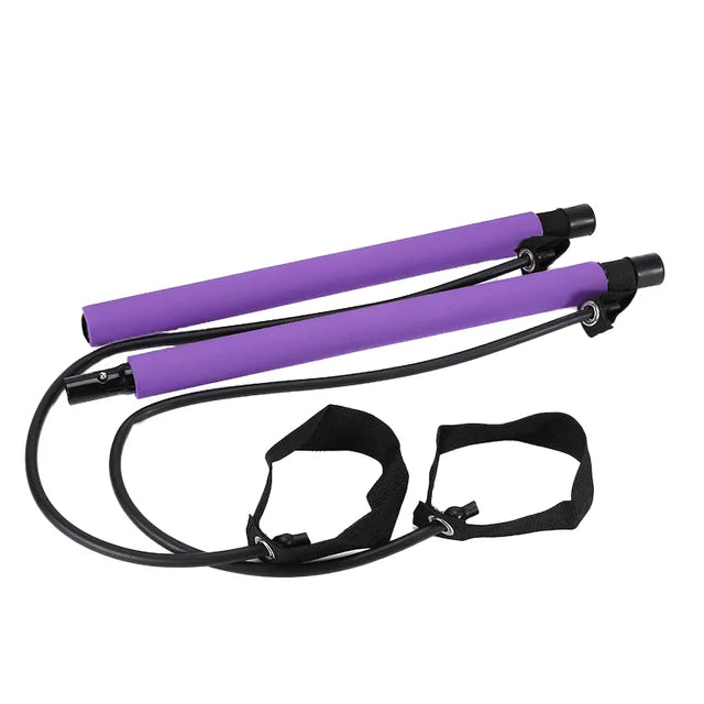 Pilates-Stange mit Widerstandsbändern – Tragbares Fitness-Set -    Zorenza