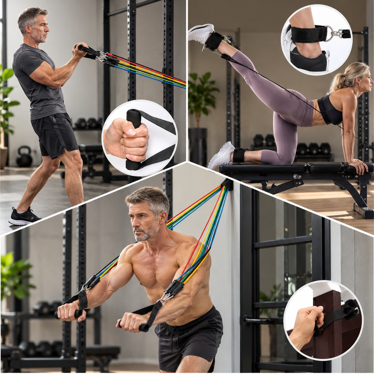 Widerstandsbänder Set 11-teilig – Fitnessbänder für Zuhause -    Zorenza