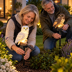 Solarleuchte Eule Garten mit Lichtsensor -    Zorenza