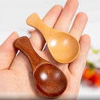 Mini Holzlöffel Naturholz kurzer Griff -    Zorenza