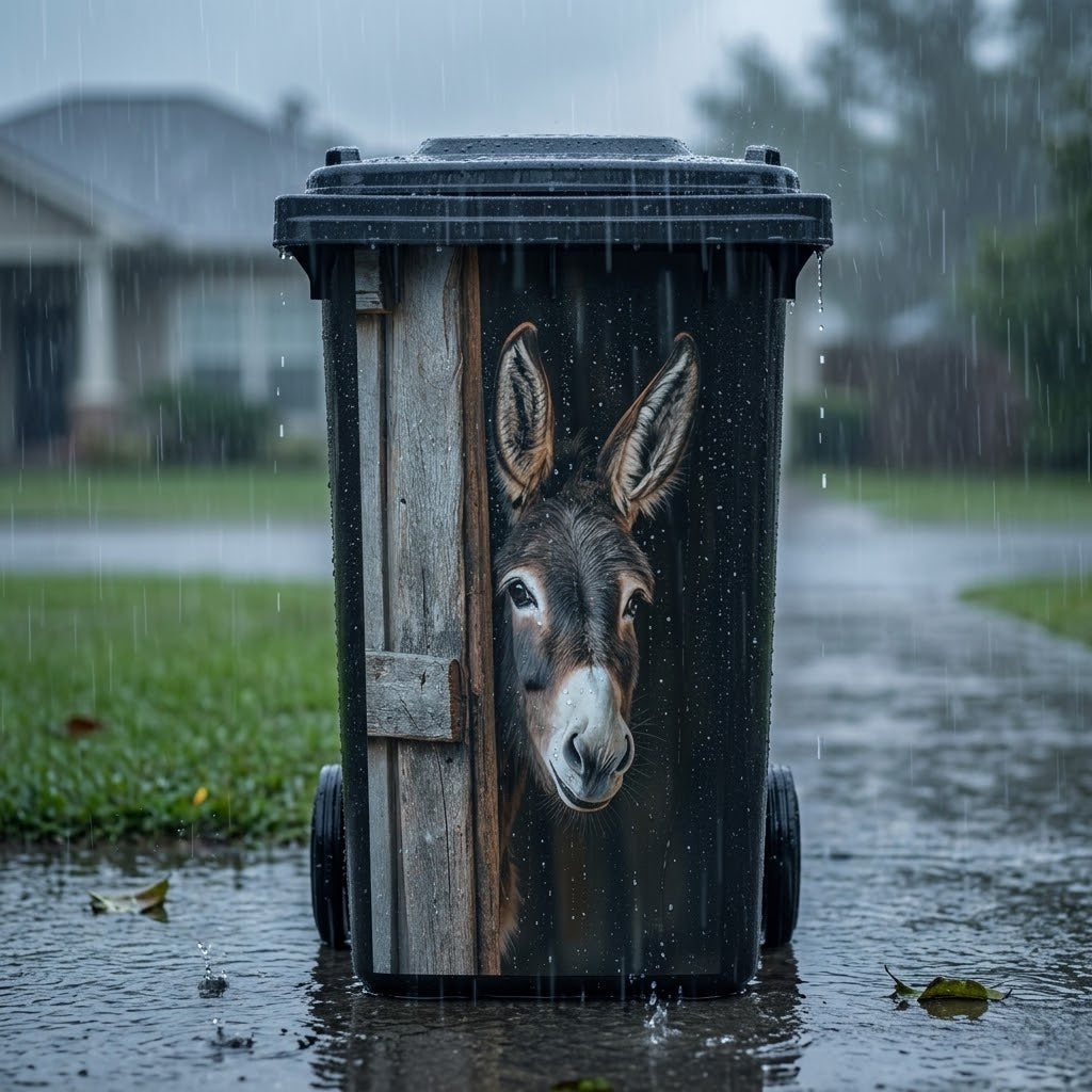 Mülltonnen-Aufkleber Wetterfest mit Tiermotiv -    Zorenza