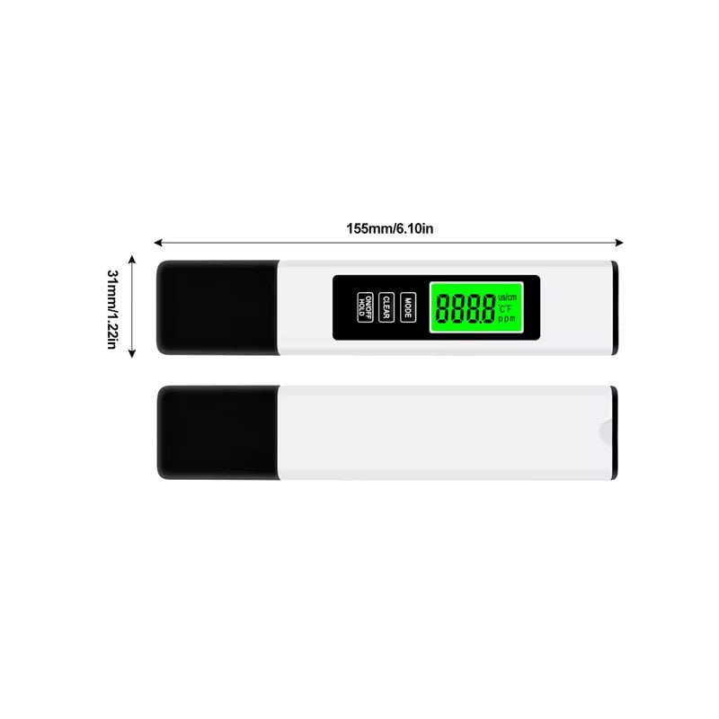 Wassertester digital 4-in-1 mit Titansonde -    Zorenza
