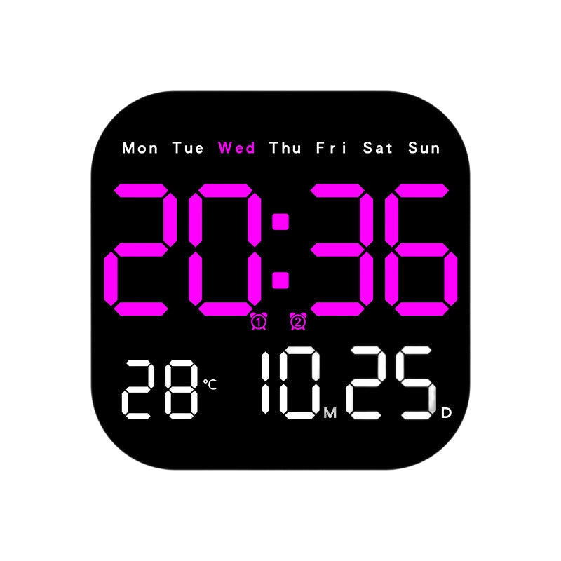 Digitale Wanduhr LED mit Fernbedienung -    Zorenza