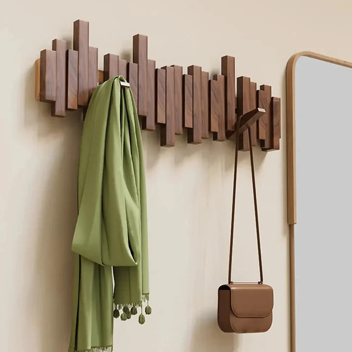 Holz-Wandhaken Piano-Stil – Ordnung für Jacken, Taschen & Accessoires -    Zorenza