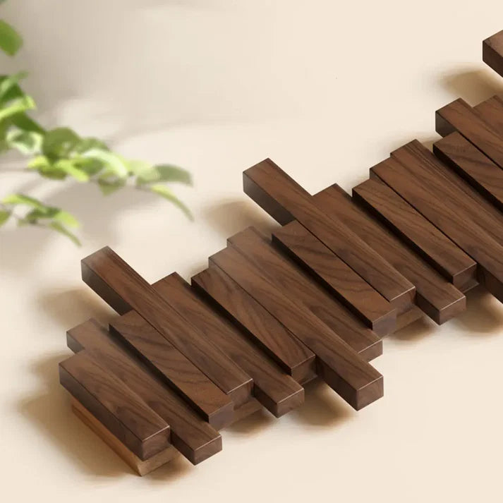 Holz-Wandhaken Piano-Stil – Ordnung für Jacken, Taschen & Accessoires -    Zorenza