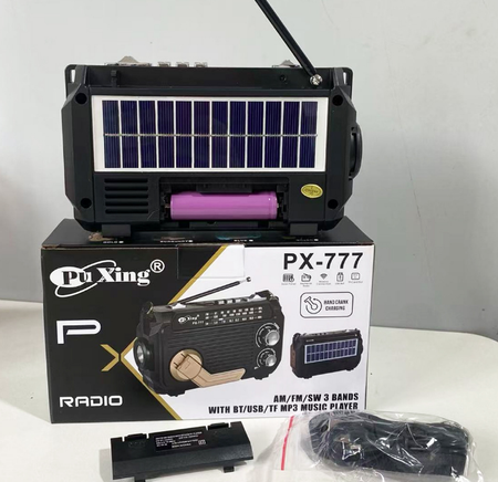 Notfallradio Solar mit Kurbel und Taschenlampe -    Zorenza