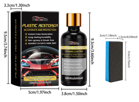 Kunststoffpflege mit Keramikbeschichtung – 50 ml -    Zorenza