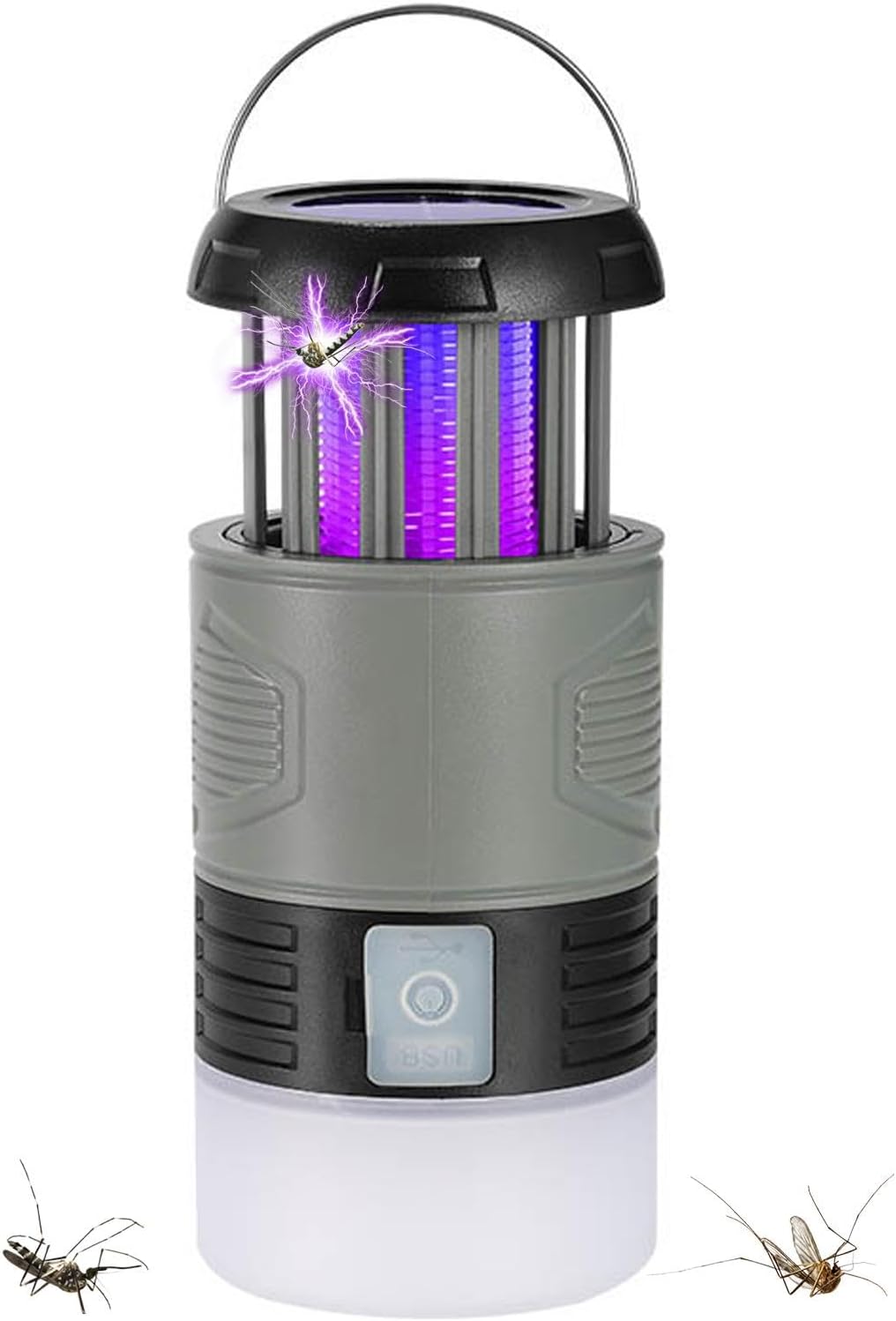 Mückenlampe Solar mit UV-Licht und LED-Taschenlampe -    Zorenza
