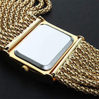 Damenuhr mit Strass-Zifferblatt und Mesh-Armband -    Zorenza