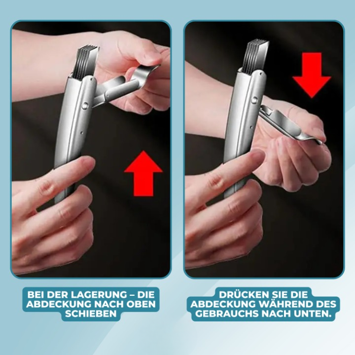 Küchenreibe Edelstahl multifunktional mit rutschfestem Griff -    Zorenza