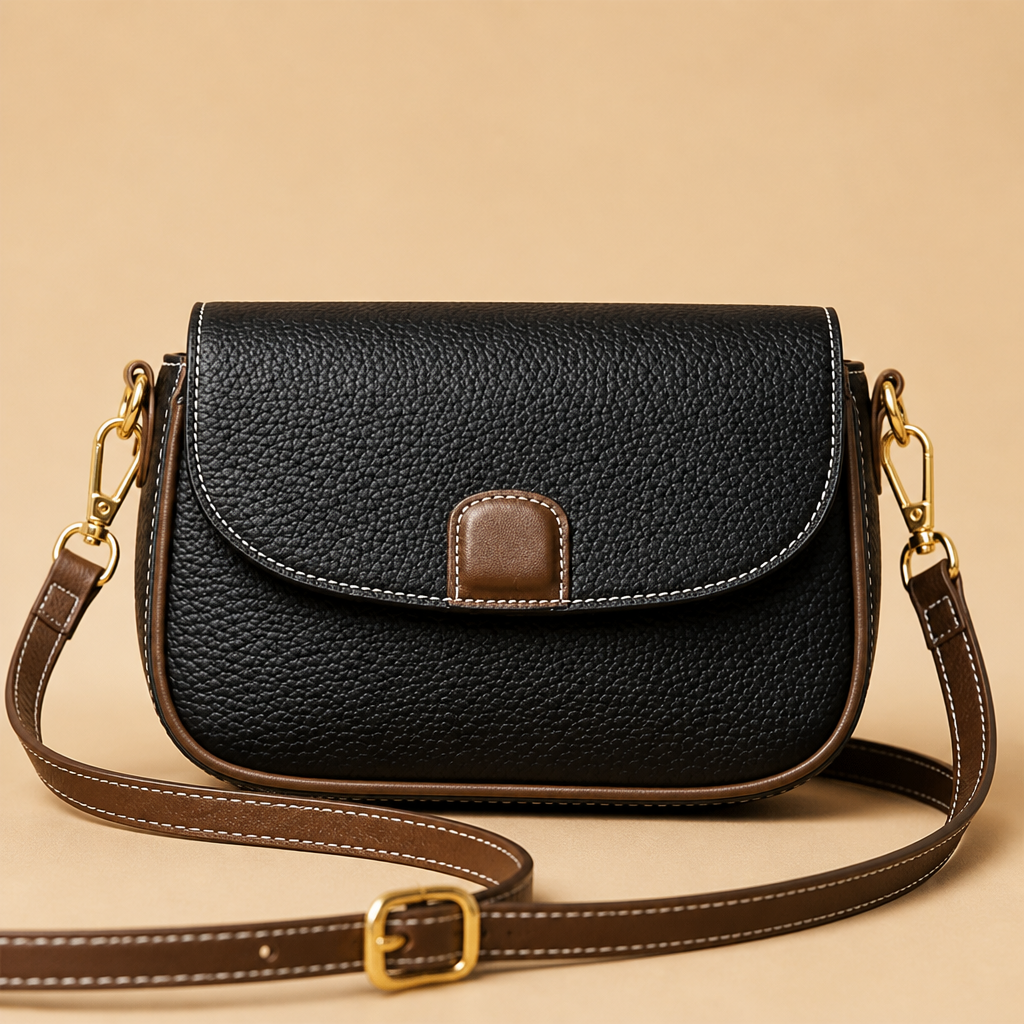 Crossbody-Tasche aus weichem Leder mit Magnetverschluss -    Zorenza