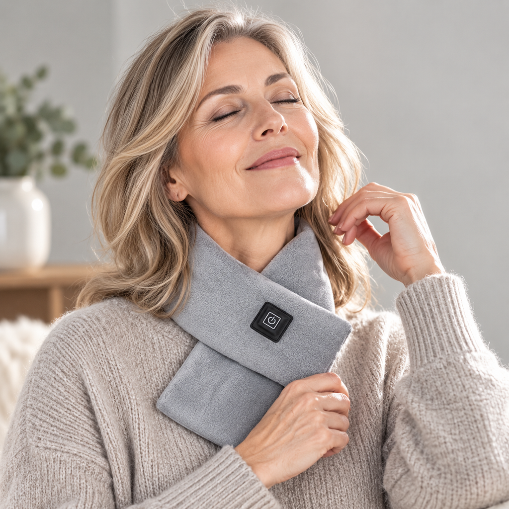 Heizschal Fleece mit 3 Wärmestufen -    Zorenza