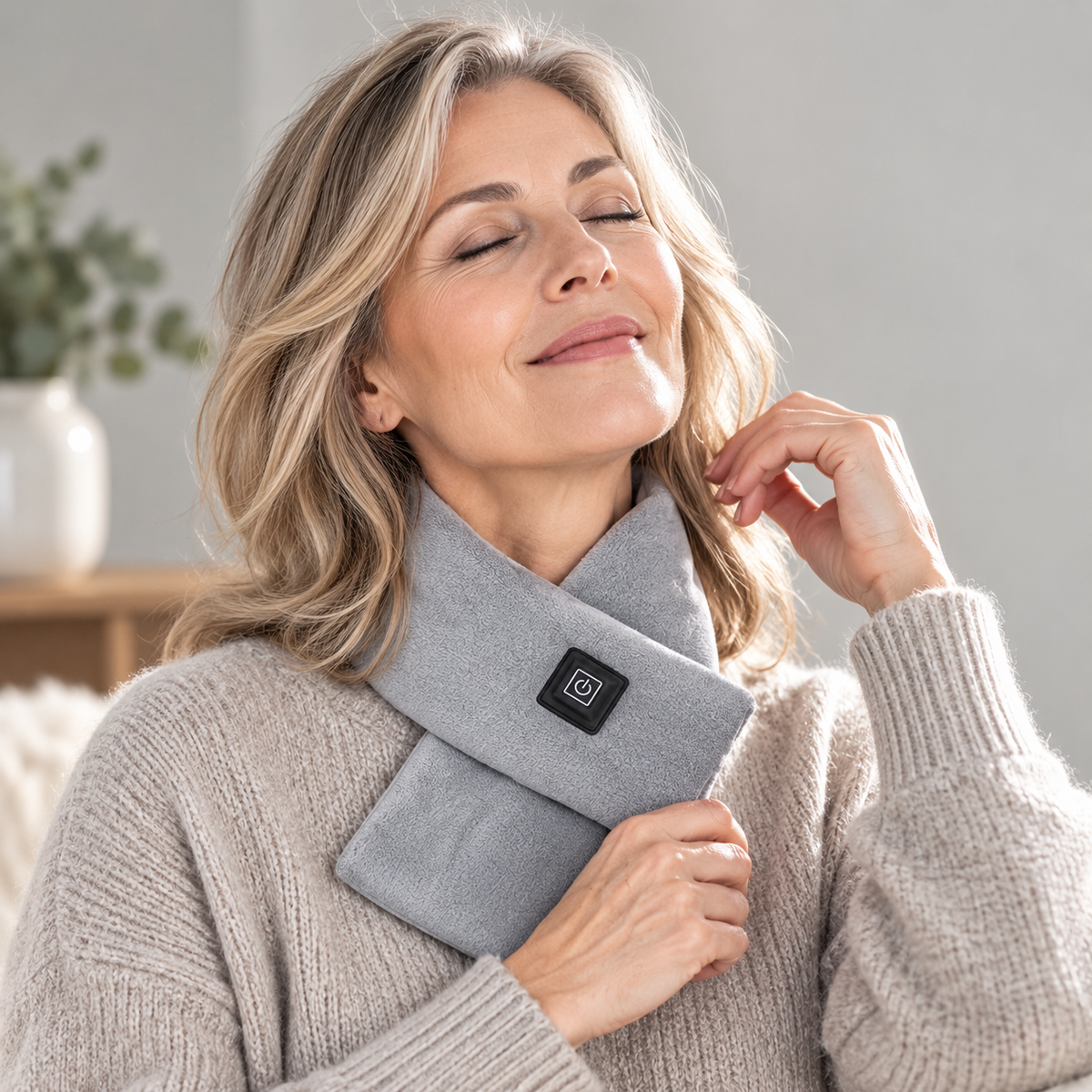 Heizschal Fleece mit 3 Wärmestufen -    Zorenza