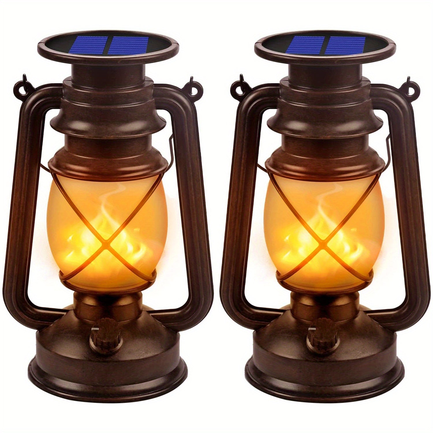 Solar LaternenVintage mit flackerndem LED-Licht -    Zorenza