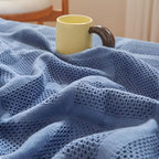 Waffel-Kuscheldecke Baumwolle atmungsaktiv und weich -    Zorenza