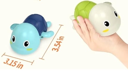 Aufzieh-Schwimmschildkröten Badespielzeug – 6er-Set Zorenza