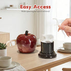 Zahnseide-Organizer mit Deckel – Apfel und Birne Design -    Zorenza
