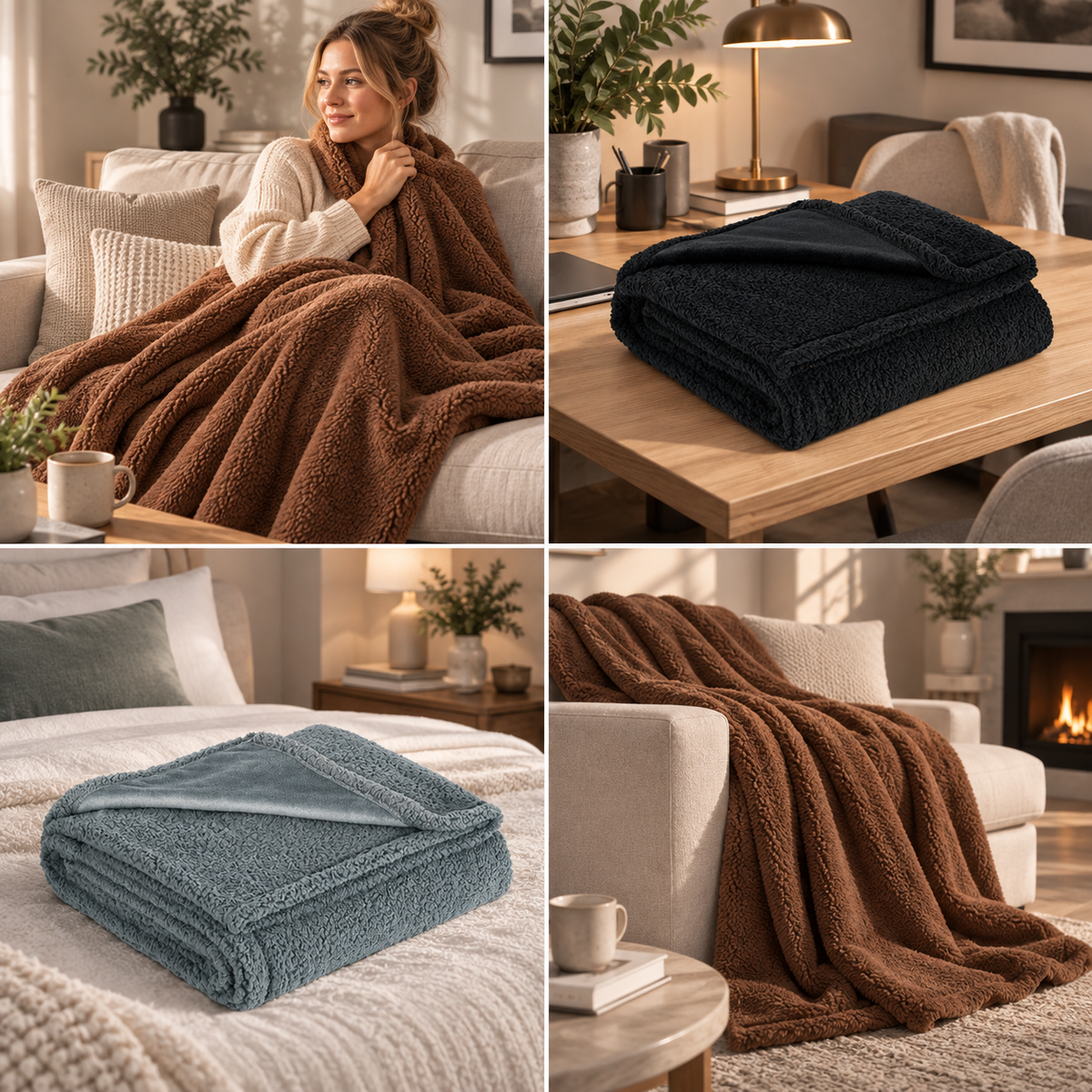 Kuscheldecke Fleece wasserdicht – weich und pflegeleicht -    Zorenza