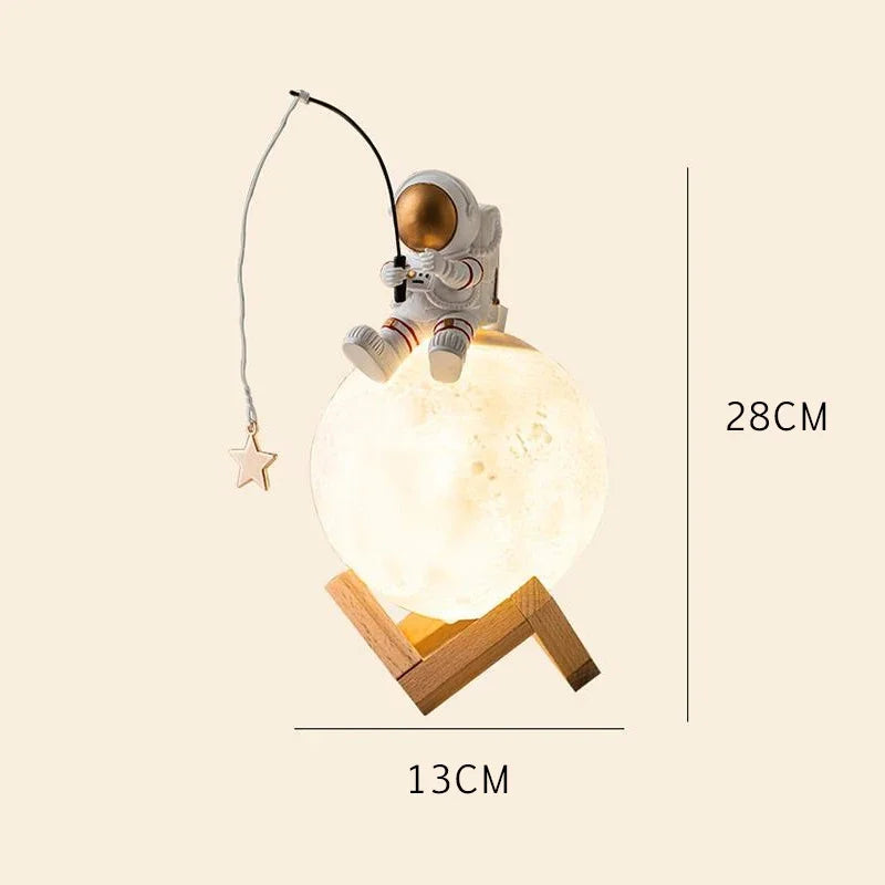 Astronaut Mondlampe mit LED – Dimmbar, Touch-Steuerung -    Zorenza