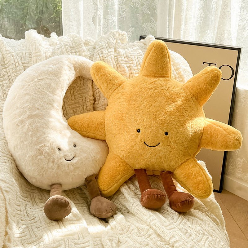 Kuschelkissen Sonne & Mond mit süßem Gesicht Zorenza