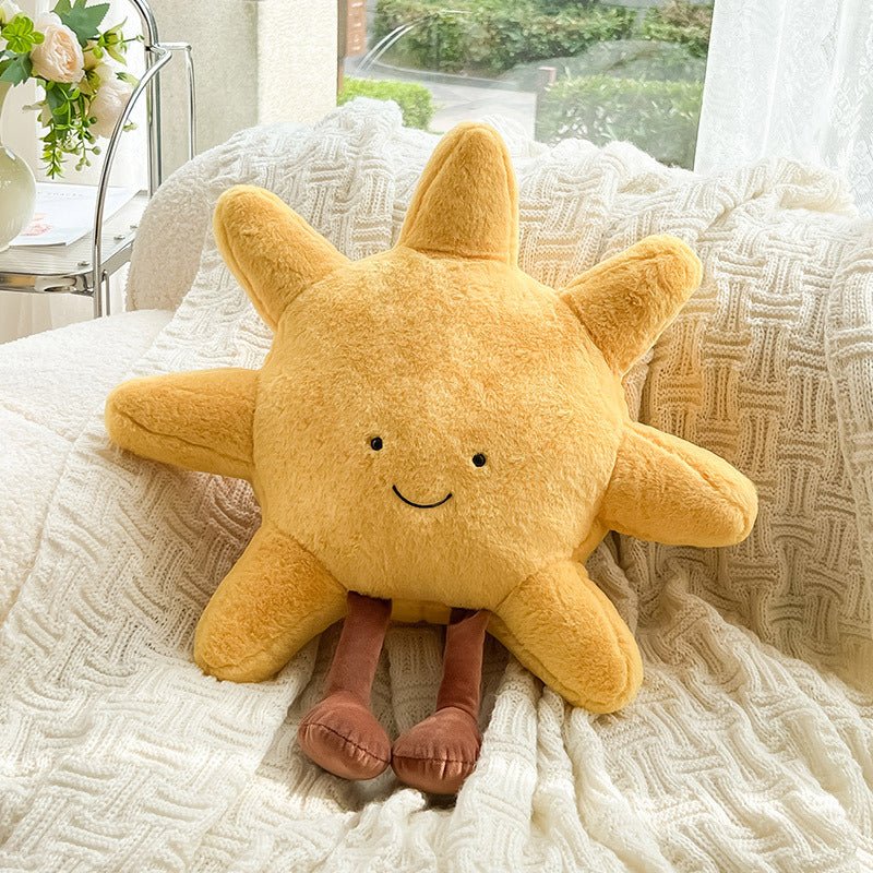 Kuschelkissen Sonne & Mond mit süßem Gesicht Zorenza