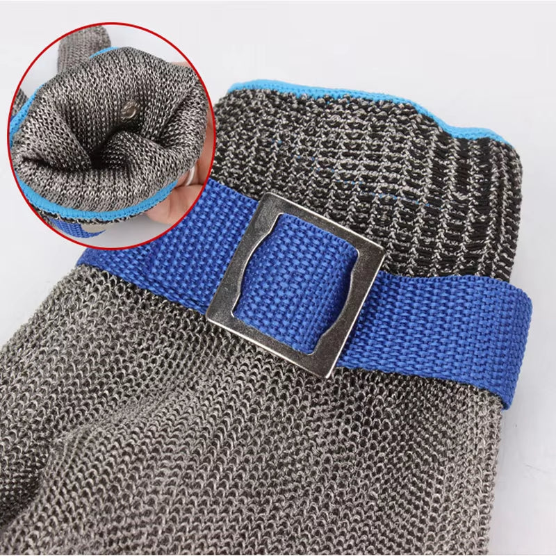 Stahlgeflecht-Schnittschutzhandschuh – Sicheres Schneiden & Reiben -    Zorenza