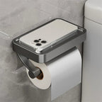 Toilettenpapierhalter Edelstahl mit Ablage -    Zorenza