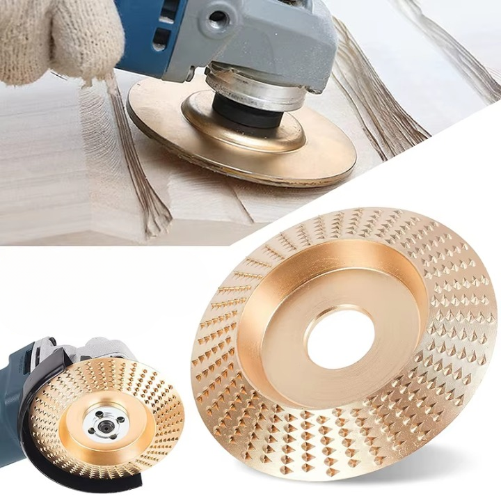 Holzschleifscheiben für Winkelschleifer – 3 Formen, Carbonstahl -    Zorenza