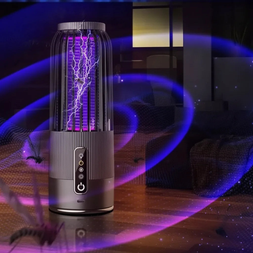 Mückenfalle elektrisch mit UV-Licht – Wiederaufladbar und tragbar -    Zorenza