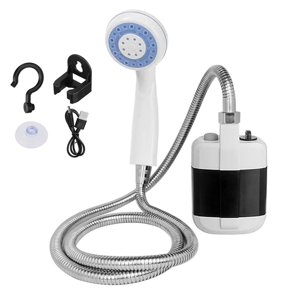 Campingdusche USB Akku mit faltbarem Wassereimer 20L -    Zorenza