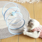 Katzen Spieltunnel mit Spiralform – Interaktives Jagdspielzeug -    Zorenza