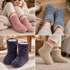 Kuschelsocken Teddyfutter – Rutschfest & Warm -    Zorenza