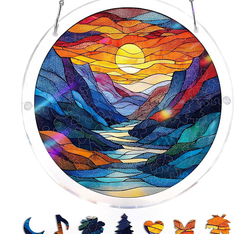 Sonnenfänger Acryl rund 18,8 cm – Farbspektrum-Design -    Zorenza