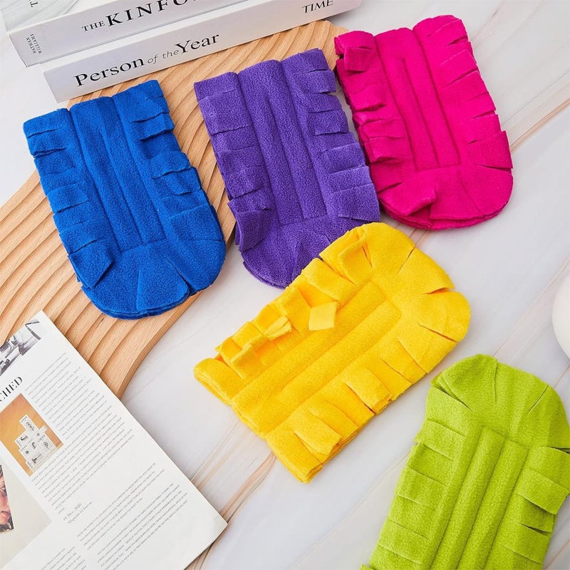 Staubwedel Chenille Mikrofaser – 5 Farben mit ergonomischem Griff -    Zorenza